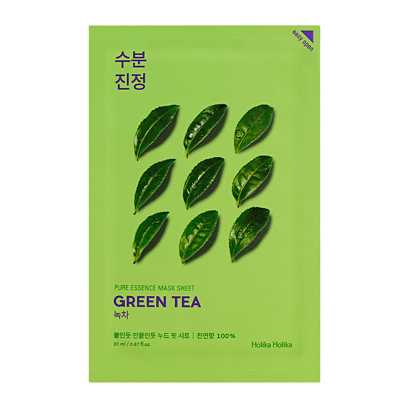 HOLIKA HOLIKA Pure Essence Mask Sheet Green Tea Lakštinė veido kaukė