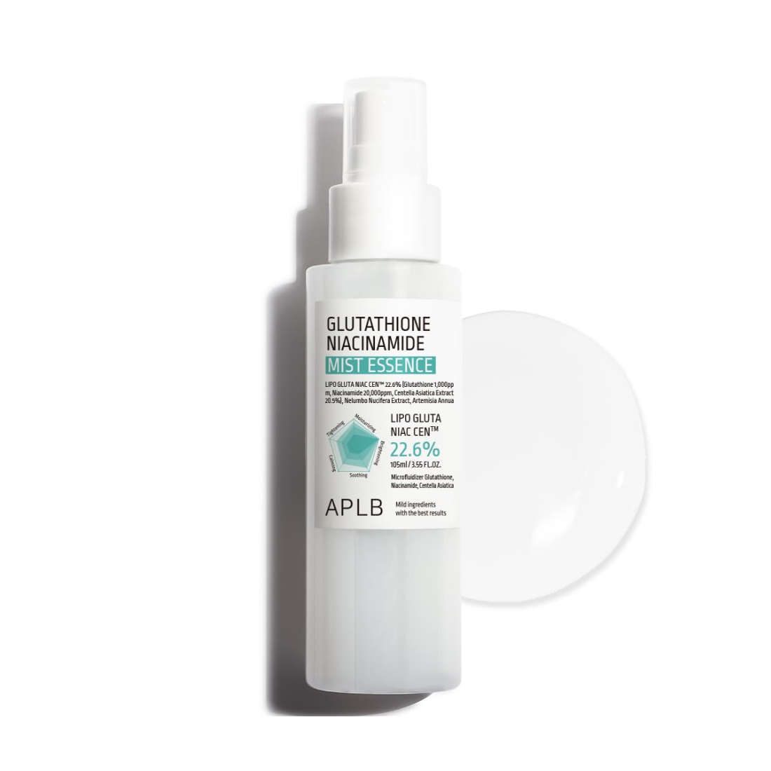 APLB Glutathione Niacinamide Mist Essence Purškiama veido esencija