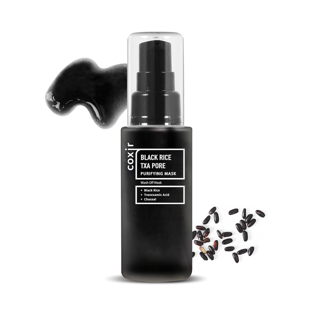 COXIR Black Rice TXA Pore Mask Veido kaukė