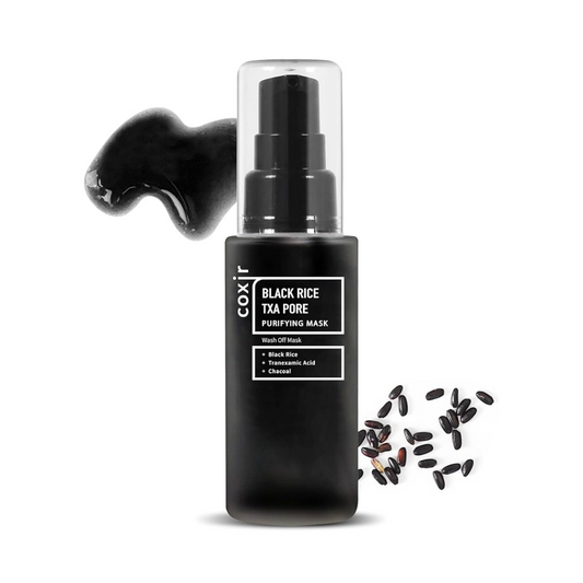 COXIR Black Rice TXA Pore Mask Veido kaukė