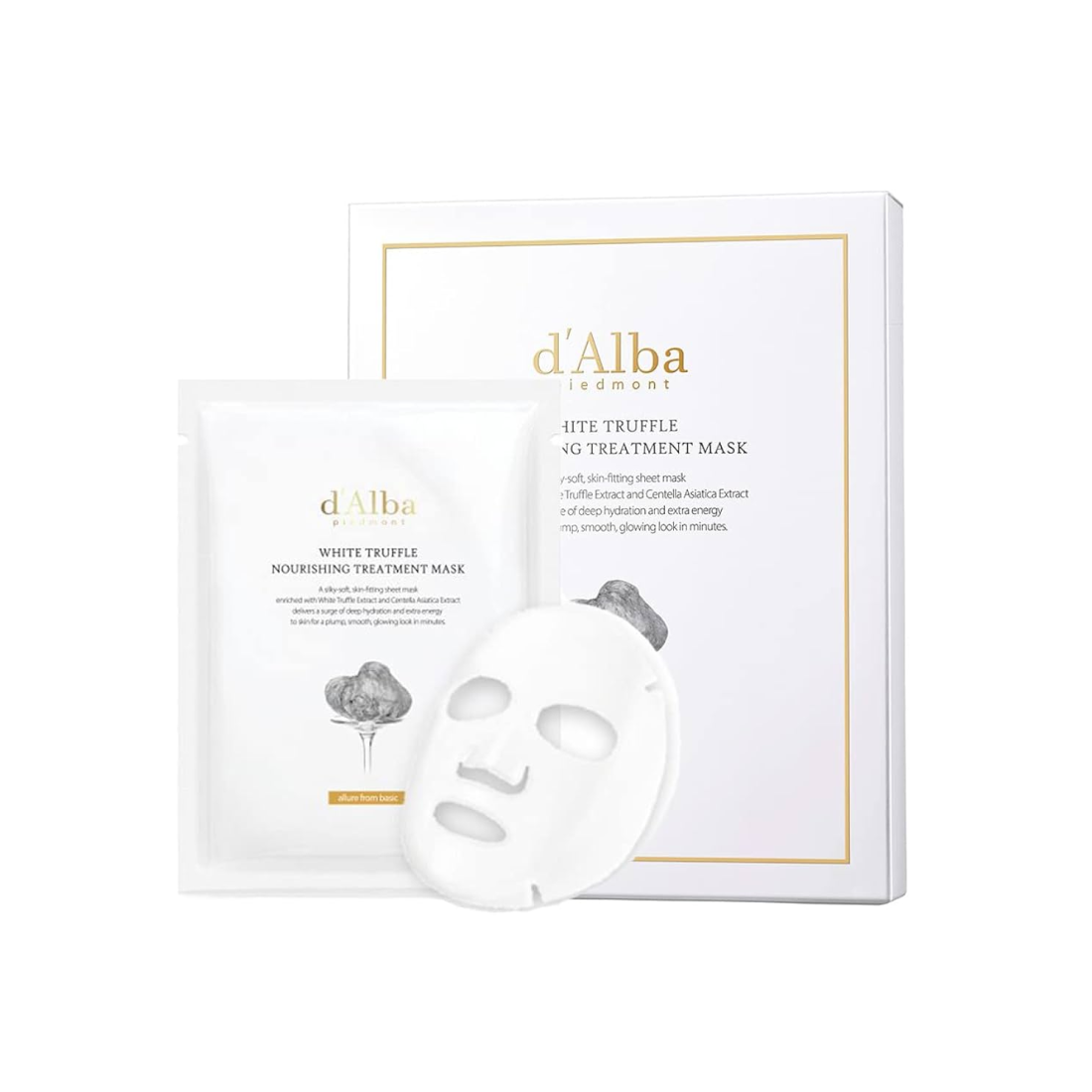 D'ALBA White Truffle Nourishing Treatment Mask Lakštinė veido kaukė