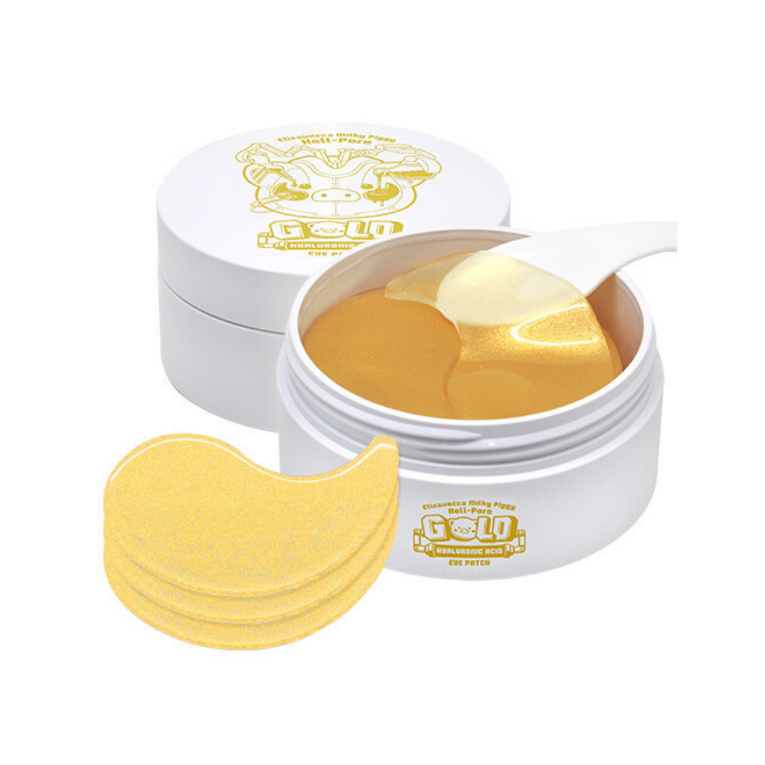 ELIZAVECCA Hell-Pore Gold Hyaluronic Acid Eye Patch Paakių pagalvėlės