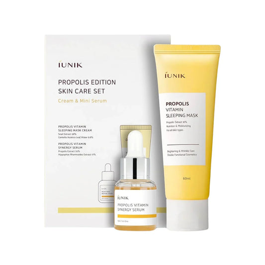 iUNIK Propolis Vitamine Huidverzorgingsset Gezichtsverzorgingsset met propolis