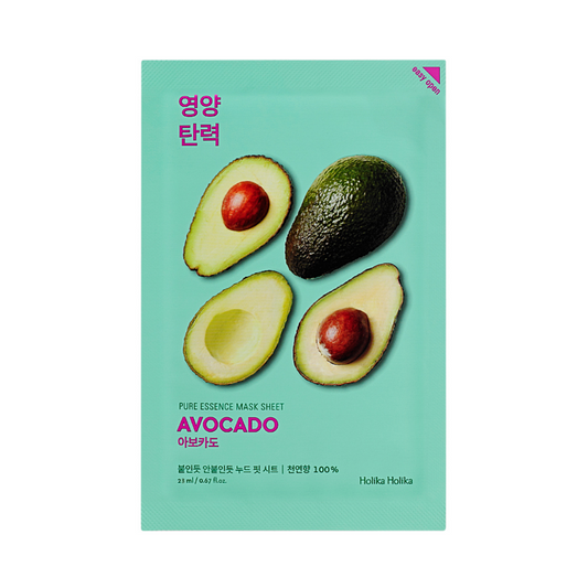 HOLIKA HOLIKA Pure Essence Mask Sheet Avocado Lakštinė veido kaukė