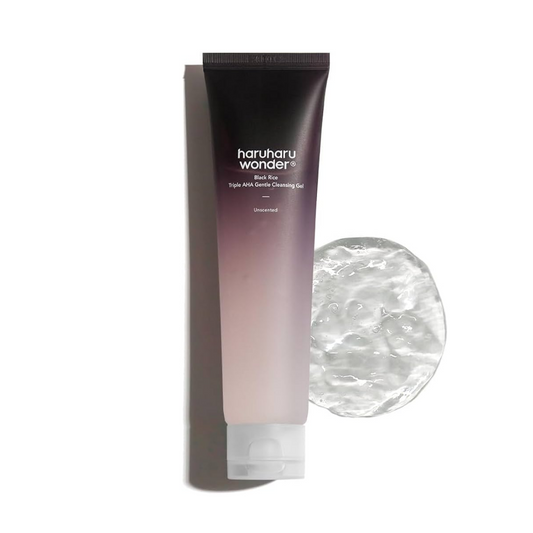 HARUHARU WONDER Black Rice Triple AHA Gentle Cleansing Gel Švelnus veido prausiklis
