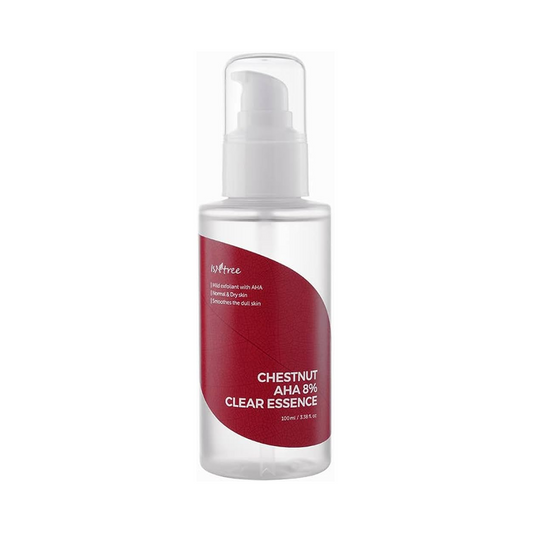 ISNTREE Chestnut AHA 8% Clear Essence Šveičiamoji veido esencija