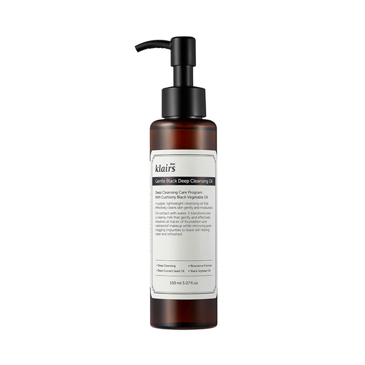 KLAIRS Gentle Black Deep Cleansing Oil Valomasis veido aliejus