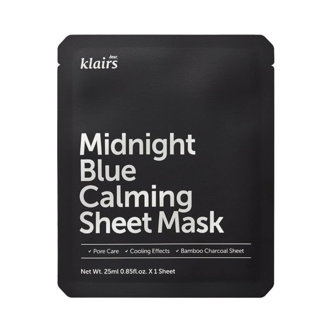 KLAIRS Midnight Blue Calming Sheet Mask Lakštinė veido kaukė