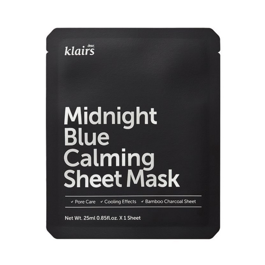 KLAIRS Midnight Blue Calming Sheet Mask Lakštinė veido kaukė