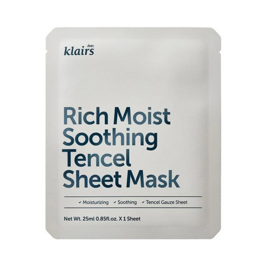 KLAIRS Rich Moist Soothing Tencel Sheet Mask Lakštinė veido kaukė