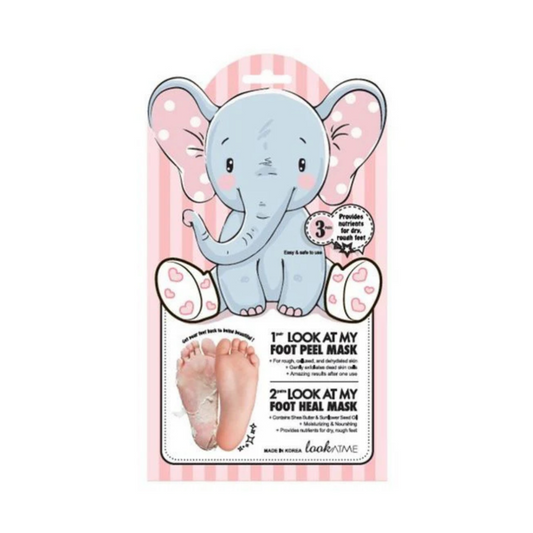 LOOK AT ME Look At My Foot Peel Mask (Elephant) Šveičiamoji pėdų kaukė
