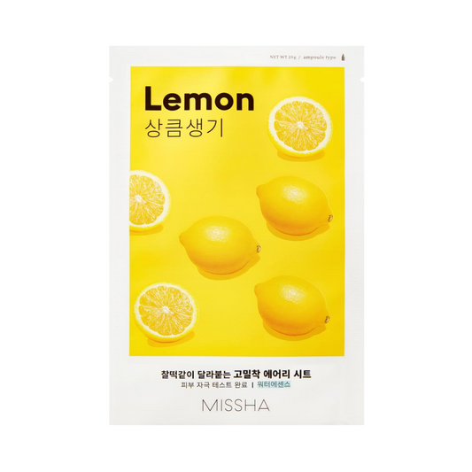 MISSHA Airy Fit Lemon Sheet Mask Lakštinė veido kaukė