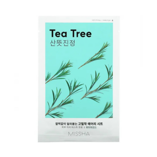 MISSHA Airy Fit Tea Tree Sheet Mask Lakštinė veido kaukė