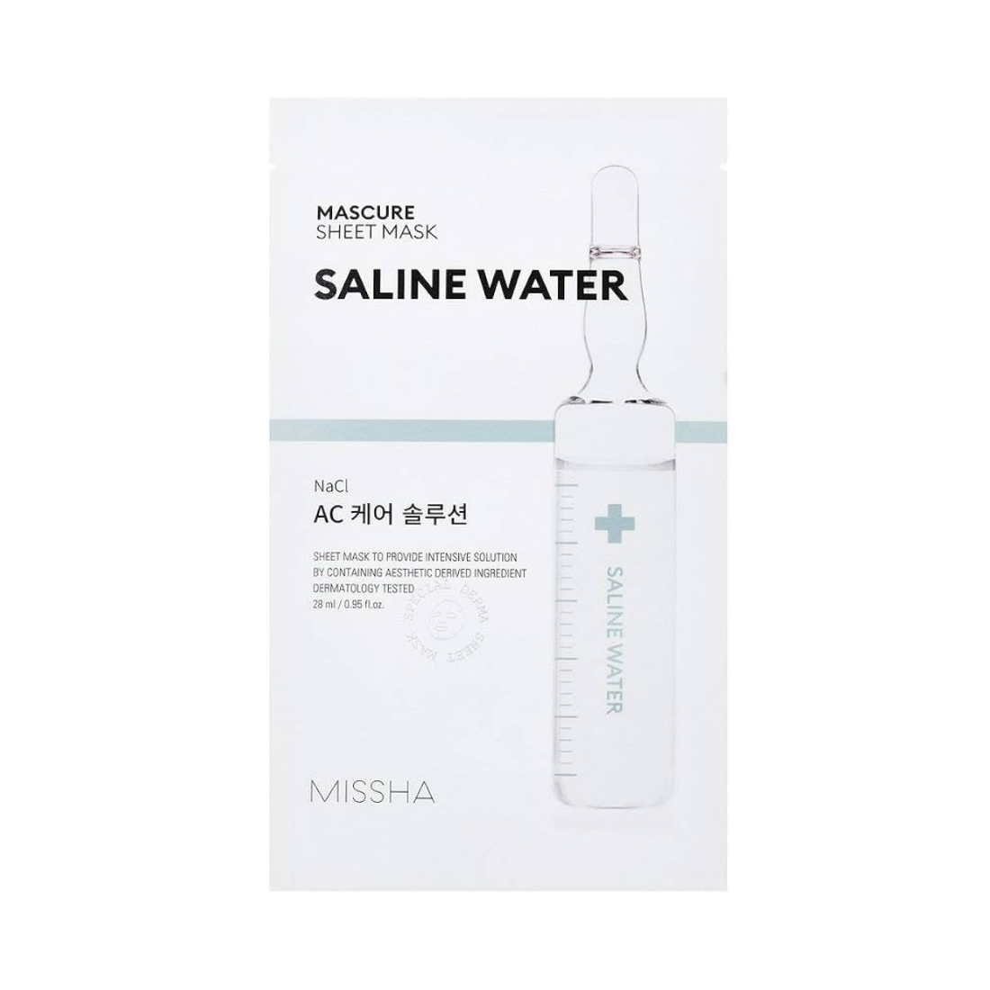 MISSHA Mascure AC Care Saline Water Sheet Mask Lakštinė veido kaukė