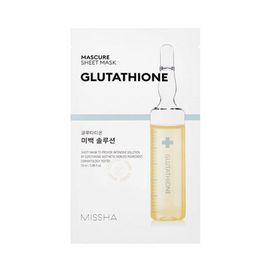 MISSHA Mascure Whitening Glutathione Sheet Mask Lakštinė veido kaukė