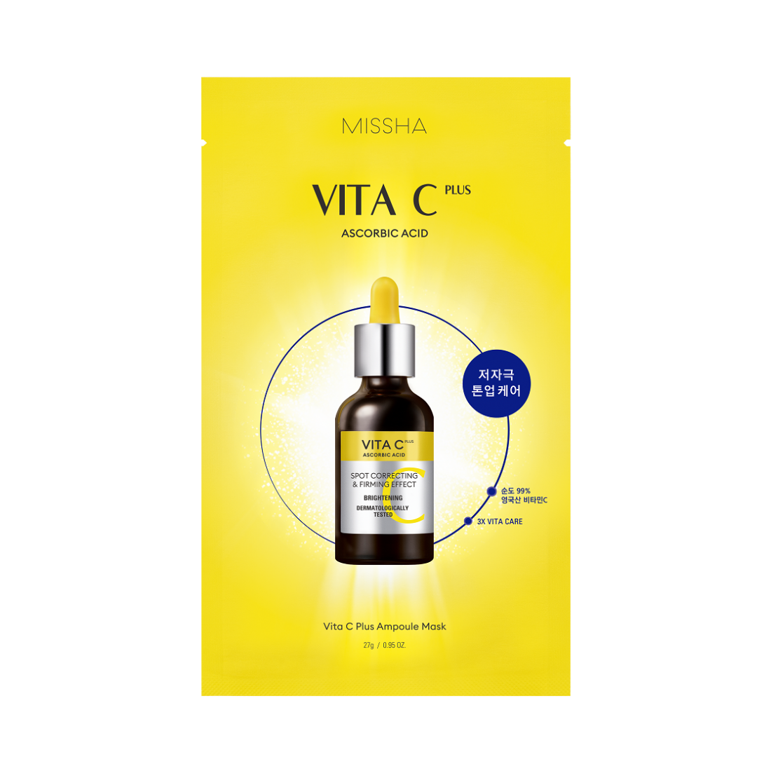 MISSHA Vita C Plus Spot Correcting Ampoule Sheet Mask Lakštinė veido kaukė