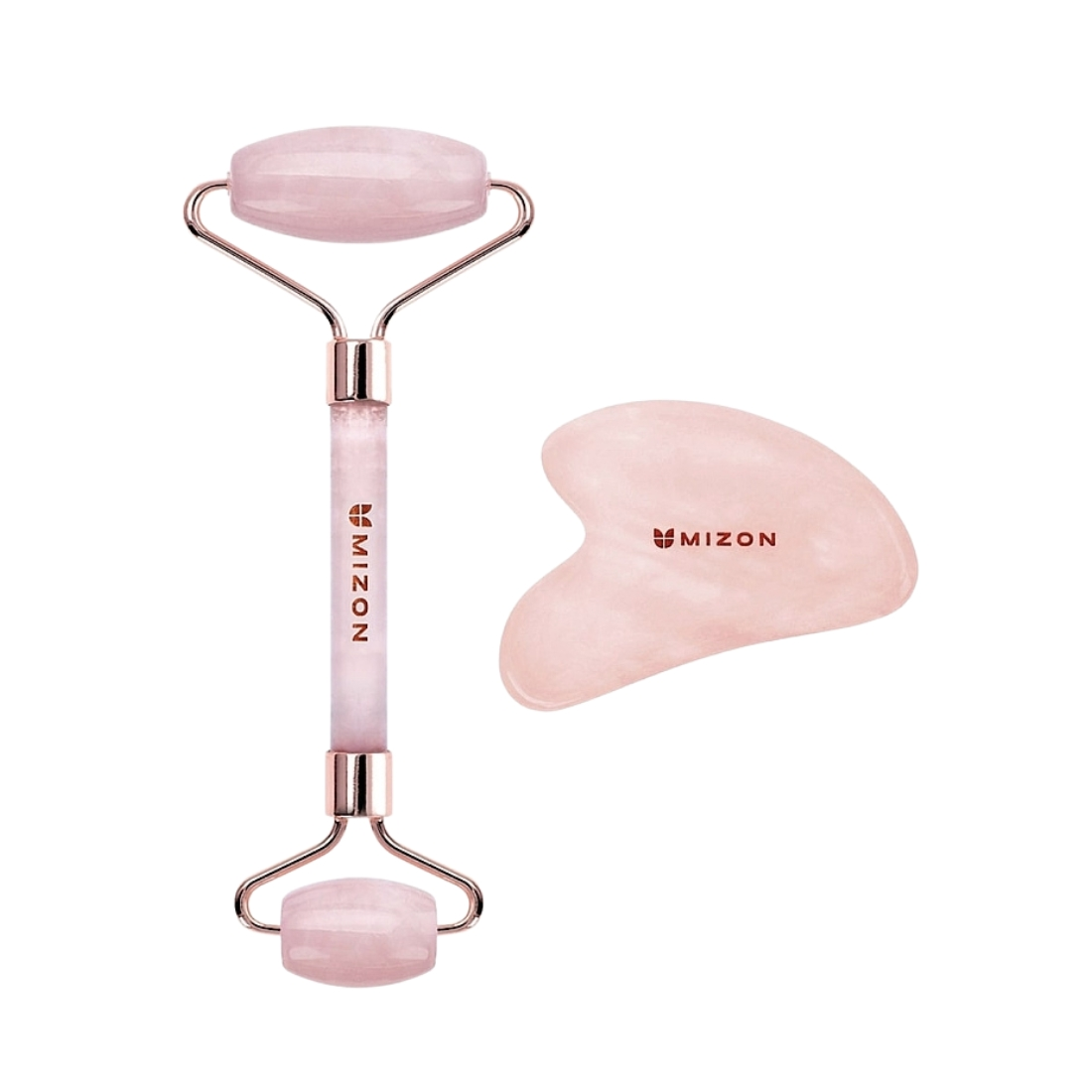 MIZON Facial Massage Roller And Gua-Sha Set Veido masažuoklių rinkinys