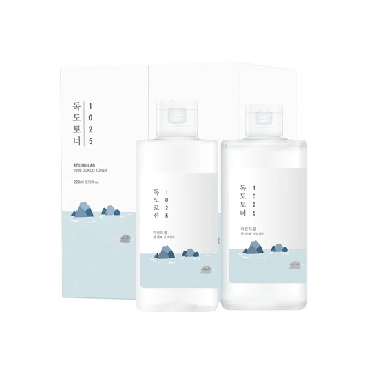 ROUND LAB 1025 Dokdo Toner + Lotion Duo Rinkinys