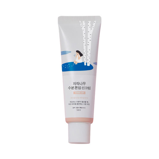 ROUND LAB Birch Juice Moisturizing Tone Up Sunscreen Tonuojantis apsauginis kemas nuo saulės
