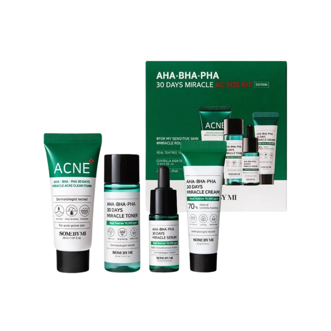 SOME BY MI AHA-BHA-PHA Miracle AC SOS Kit Veido odos priežiūros rinkinys