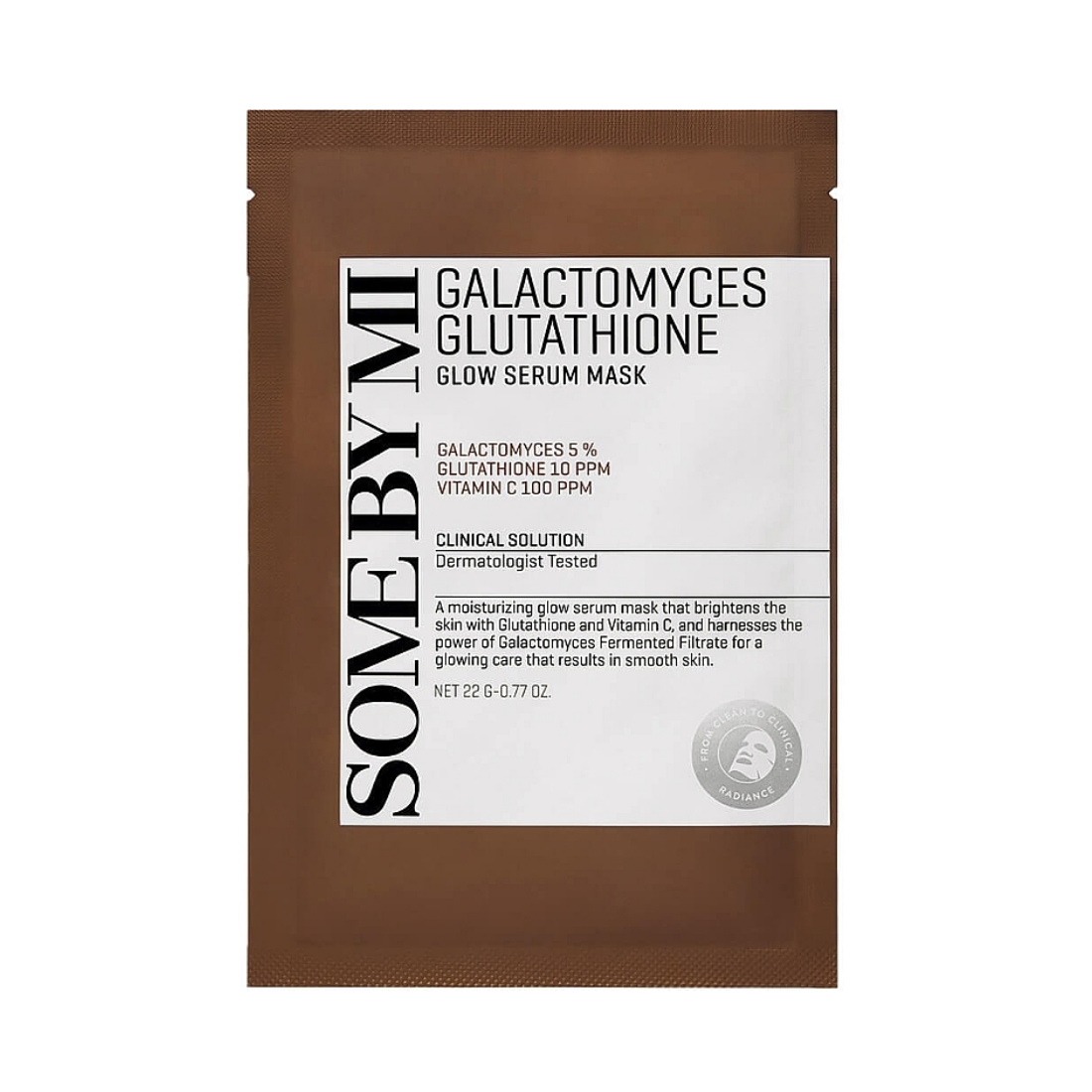 SOME BY MI Galactomyces Glutathione Glow Serum Sheet Mask Lakštinė veido kaukė
