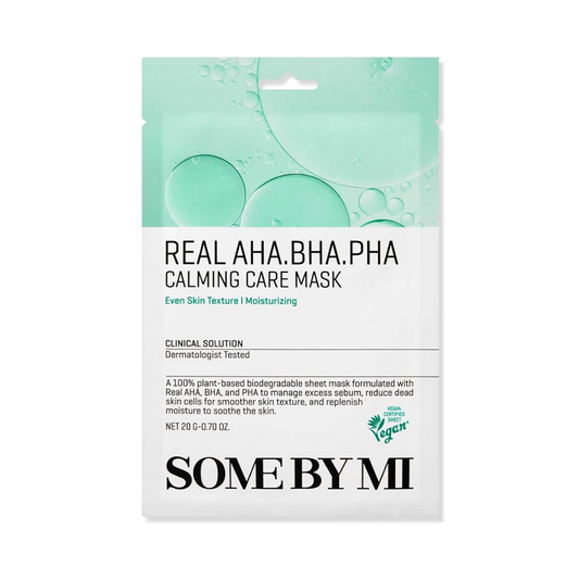 SOME BY MI Real AHA-BHA-PHA Calming Care Mask Lakštinė veido kaukė