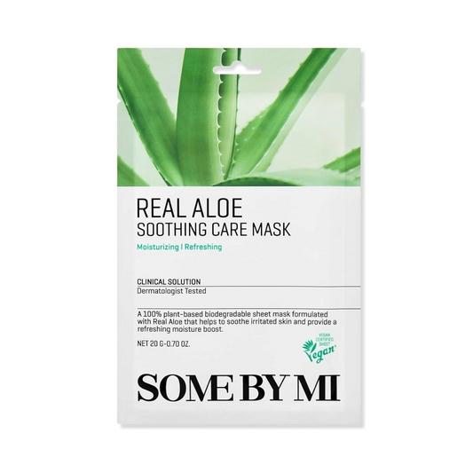SOME BY MI Real Aloe Soothing Care Mask Lakštinė veido kaukė
