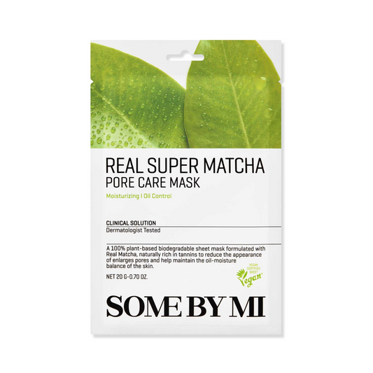 SOME BY MI Real Super Matcha Pore Care Mask Lakštinė veido kaukė