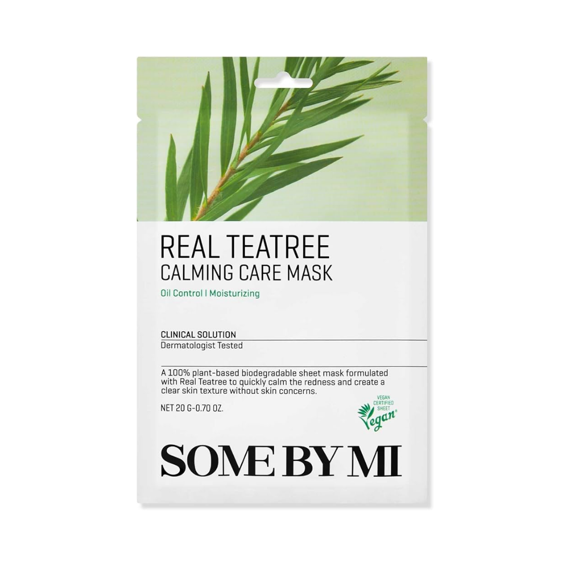 SOME BY MI Real Tea Tree Calming Care Mask Lakštinė veido kaukė