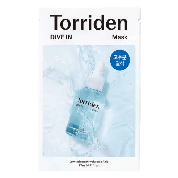 Torriden DIVE-IN Laagmoleculair hyaluronzuurmasker Sheetmasker met hyaluronzuur