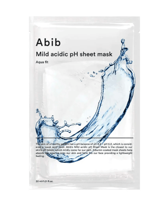 Abib Mild Acidic pH Sheet Mask Aqua Fit Sheetmasker met milde zure pH