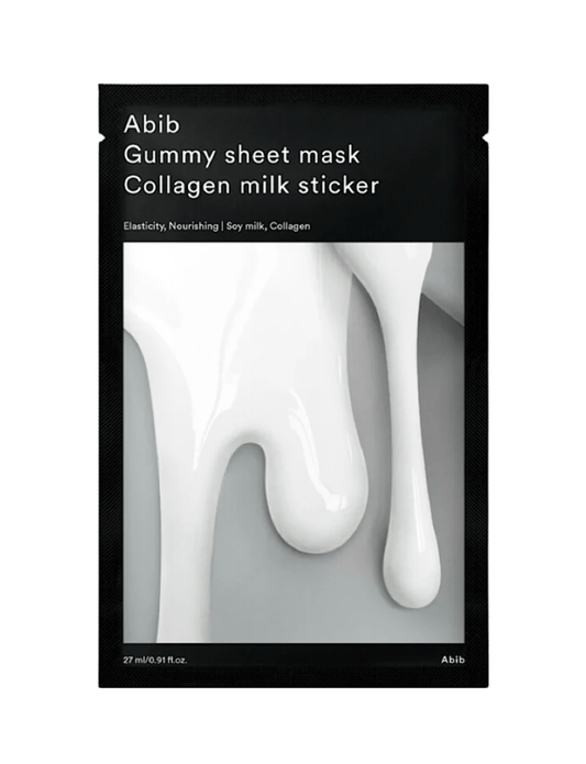 Abib Gummy Sheet Mask Collagen Milk Sticker Sheetmasker met collageen