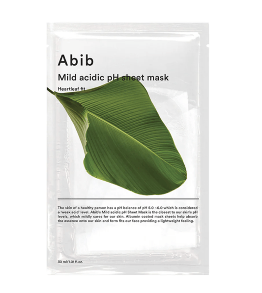 Abib Mild Acidic pH Sheet Mask Heartleaf Fit