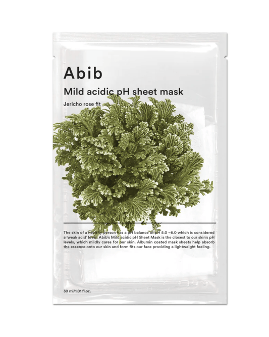 Abib Mild Acidic pH Sheet Mask Jericho Rose Fit Sheetmasker met Jericho Rose