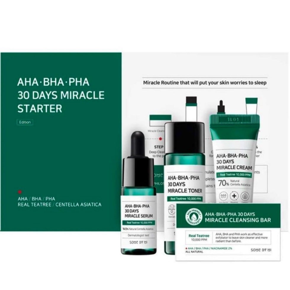 SOME BY MI AHA-BHA-PHA Miracle Starter Kit Mini produktų rinkinys probleminei odai