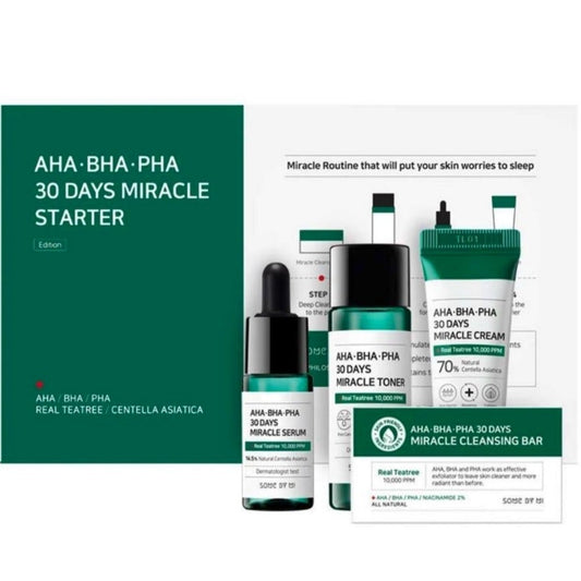 SOME BY MI AHA-BHA-PHA Miracle Starter Kit Mini produktų rinkinys probleminei odai